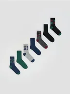 Skarpetki dla dzieci - Reserved - Skarpetki 7 pack - granatowy - miniaturka - grafika 1