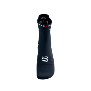 COMPRESSPORT Skarpetki do biegania trailowe ProRacing Socks V4 Trail magent/white - Skarpetki sportowe męskie - miniaturka - grafika 3