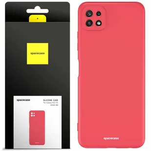 Spacecase Etui Silicone Case Galaxy A22 5G red - Etui i futerały do telefonów - miniaturka - grafika 1