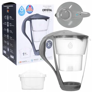 Szklany dzbanek filtrujący Dafi Crystal 2l szary + 1x filtr Dafi Unimax - Dzbanki filtrujące Szklany dzbanek filtrujący Dafi Crystal 2l szary + 1x filtr Dafi Unimax - Dzbanki filtrujące - miniaturka - grafika 1