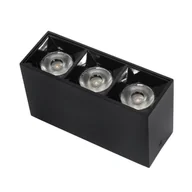 Lampy sufitowe - Lampa liniowa natynkowa 9W 4000K czarna 1058 - Decorativi - miniaturka - grafika 1
