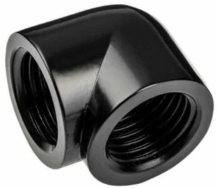 Alphacool Eiszapfen Adapter 90 stopni G1/4 cala IG na G1/4 cala IG - czarny - Chłodzenie wodne - miniaturka - grafika 1