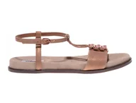 Sandały damskie - Clarks, Sandały damskie, Agean Cool, beżowy, rozmiar 41 - miniaturka - grafika 1