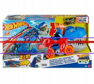 Samochody i pojazdy dla dzieci - HOT WHEELS T-REX MEGA TRANSPORTER TORY WYŚCIGOWE - miniaturka - grafika 1
