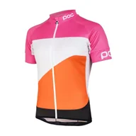 Koszulki i topy damskie - POC Bike SS Jersey Pink/White/Orange 52849-8425 - miniaturka - grafika 1