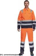 Odzież robocza - CERVA VALENCIA HV kurtka odblaskowa z zapięciem na suwak - pomarańczowy/granatowy 56 - miniaturka - grafika 1