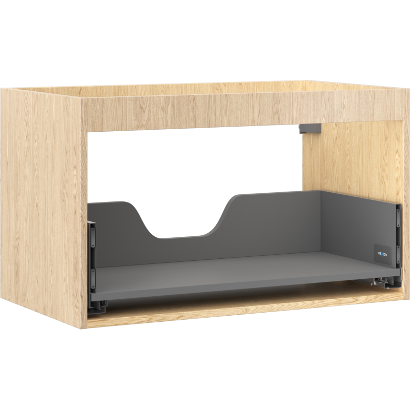 Mexen Box-A korpus szafki podumywalkowej 80 cm, 1 szuflada, dąb - 91AX0-0800-470-1-81