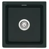 Zlewozmywaki - Deante Zlewozmywak 45x47,8 cm ceramiczny 1-komora bez ociekacza, czarny matowy ZCB N103 - miniaturka - grafika 1