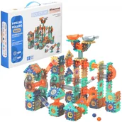 Klocki - Tor kuleczkowy, klocki konstrukcyjne dla dzieci 246 el. kolorowe - miniaturka - grafika 1