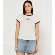 Koszulki i topy damskie - Tommy Hilfiger T-shirt Slim Fit - miniaturka - grafika 1