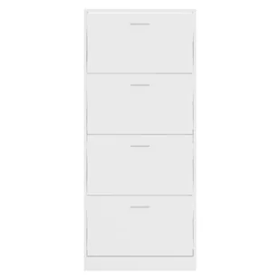 Lumarko Szafka na buty, wysoki połysk, biała, 63x24x147 cm - Szafki na buty - miniaturka - grafika 5