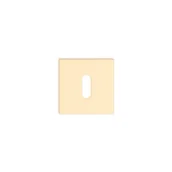 Klamki - Metal-Bud Rozeta kwadratowa na klucz złota - miniaturka - grafika 1