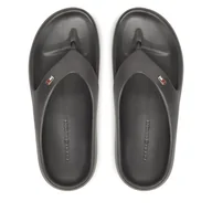 Klapki i japonki damskie - Japonki Tommy Hilfiger Th Comfort Beach Sandal FW0FW08522 Szary - miniaturka - grafika 1