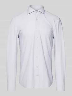 Koszula biznesowa o kroju slim fit z kołnierzykiem typu cutaway model ‘Hugh’ - Koszule męskie - miniaturka - grafika 1