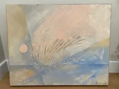 Obrazy i zdjęcia na płótnie - Facing the sun / obraz strukturalny abstrakcja ze złotem - miniaturka - grafika 1