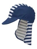 Czapki dla dzieci - Playshoes Czapka "Maritim" w kolorze granatowo-białym z osłoną karku - miniaturka - grafika 1