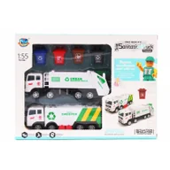 Samochody i pojazdy dla dzieci - Mega Creative Auto ciężarowe Smieciarka 31x23x6 Wb 30 - miniaturka - grafika 1