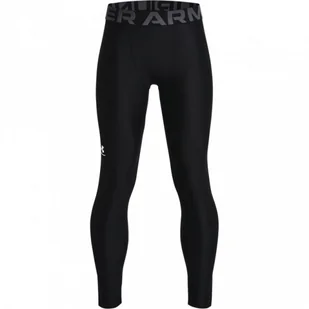 Chłopięce legginsy treningowe UNDER ARMOUR UA HG Armour Leggings - czarne - Legginsy - miniaturka - grafika 1