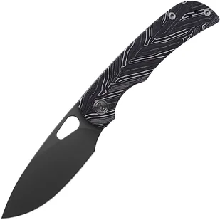 Miguron Moyarl ostrze 14c28n, blokada liner lock, rękojeść z czarnego G10 Damascus, MGR-806DBK - Scyzoryki - miniaturka - grafika 1