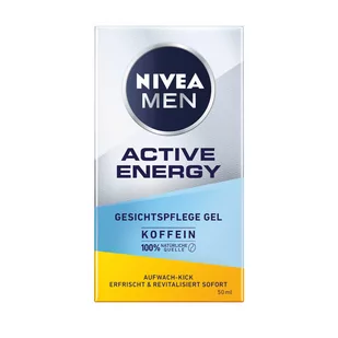 Nivea Men NIVEA Men Active Energy żel do pielęgnacji twarzy (50 ml), rewitalizujący krem do twarzy dla mężczyzn, szybko wchłaniający się krem nawilżający przeciwko oznakom zmęczenia - Kremy do twarzy - miniaturka - grafika 4