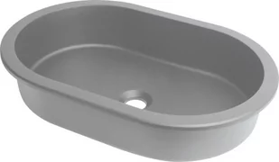 Deante Silia Umywalka granitowa podblatowa/wpuszczana owalna szary metalik CQS_SU6U - Umywalki - miniaturka - grafika 1