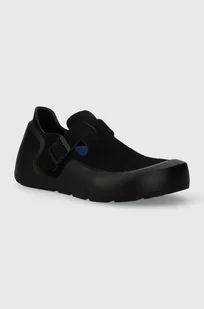 Birkenstock półbuty zamszowe Reykjavik damskie kolor czarny na płaskim obcasie 1027520 - Półbuty damskie - miniaturka - grafika 1