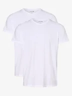 Koszulki męskie - Lacoste T-shirty pakowane po 2 szt. Mężczyźni Bawełna biały jednolity, S - miniaturka - grafika 1