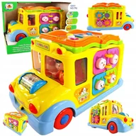 Samochody i pojazdy dla dzieci - Wielofunkcyjny Autobus Szkolny dźwięki światła 796 - miniaturka - grafika 1