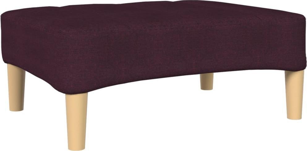 vidaXL Podnóżek, fioletowy, tapicerowany tkaniną