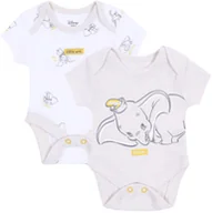 Body dla niemowląt - 2x Beżowe body niemowlęce Dumbo Disney 3-6 m 68 cm - miniaturka - grafika 1