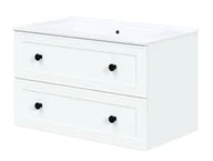 Szafki łazienkowe - Biała szafka łazienkowa pod umywalkę N5-R30 - miniaturka - grafika 1