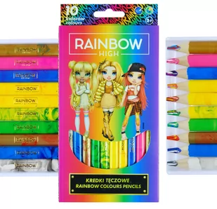 Kredki Tęczowe Jumbo 10 Kolorów Rainbow High Astra - Kredki, ołówki, pastele i pisaki - miniaturka - grafika 1
