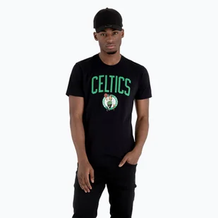 Koszulka męska New Era Celtics black - Koszulki męskie - miniaturka - grafika 1
