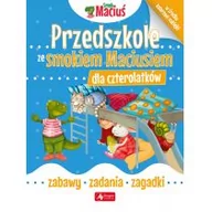 Książki edukacyjne - SMOK MACIUŚ PRZEDSZKOLE ZE SMOKIEM MACIUSIEM DLA CZTEROLATKÓW Opracowanie zbiorowe - miniaturka - grafika 1