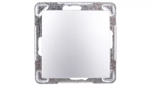 LEDart 1-biegunowy Ospel Impresja ŁP-1Y/m/18, bez ramki, kolor srebrny - Wyłączniki światła i elektryczne - miniaturka - grafika 1