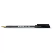 Staedtler Długopis trójkątny ze skuwką z klipsem, F, czarny - Długopisy - miniaturka - grafika 1