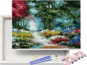 Malowanie po numerach - Malowanie po numerach Wiosenny Spacer w Parku / beliart - miniaturka - grafika 1