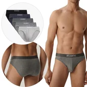 Majtki męskie - MAJTKI MĘSKIE slipy bawełniane sport 5BMP-094 5pak klasyczne Atlantic *XL - miniaturka - grafika 1