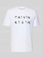 Koszulki męskie - T-shirt z nadrukiem z logo - miniaturka - grafika 1