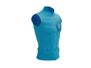 COMPRESSPORT Koszulka kompresyjna do biegania TRAIL POSTURAL TANK TOP hawaiian ocean/shaded - Koszulki sportowe męskie - miniaturka - grafika 4