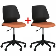 Fotele i krzesła biurowe - B2B Partner Krzesło biurowe CROOK 1+1 GRATIS, pomarańczowe 907021 - miniaturka - grafika 1