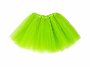 SPÓDNICZKA TIULOWA TRÓJWARSTWOWA ZIELONA 28cm - Sukienki i spódniczki dla dziewczynek - miniaturka - grafika 1