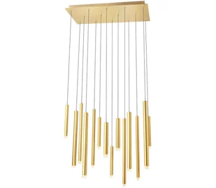 Redo 01-2054 - LED Żyrandol na lince MADISON 14xLED/4W/230V złoty - Lampy sufitowe - miniaturka - grafika 1
