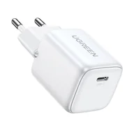 Ładowarki do telefonów - Szybka ładowarka sieciowa GaN USB C 30W PD Ugreen Nexode Mini - biała - miniaturka - grafika 1