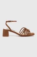 Sandały damskie - Pepe Jeans sandały PLS90665 kolor brązowy ZOE COLORS - miniaturka - grafika 1