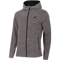 Bluzy męskie - Bluza Męska Polarowa 4F Średni Szary H4Z22 Plm351 24M-S - miniaturka - grafika 1