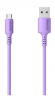 Kable komputerowe i do monitorów - . SOMOSTEL KABEL TYP-C QC 3100MAH SMS-BP06 FIOLET - miniaturka - grafika 1