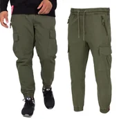 Odzież taktyczna i umundurowanie - Spodnie Alpha Industries Ripstop Jogger 116201 142 - Oliwkowe - miniaturka - grafika 1