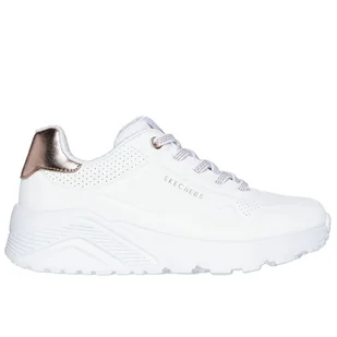 Buty dziecięce Skechers Uno Lite 310384LWHT - białe - Trampki damskie - miniaturka - grafika 1