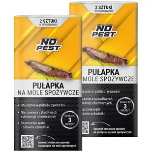 Pułapka No Pest Na Mole Spożywcze 4 Szt Lep Środek Sposób Pułapka Lepowa Na Mole Spożywcze Kuchenne Lep Przeciw Molom - Zwalczanie i odstraszanie szkodników - miniaturka - grafika 1